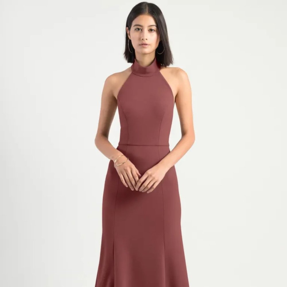 Jenny Yoo Petra Dress in Cinnamon Rose Size 2